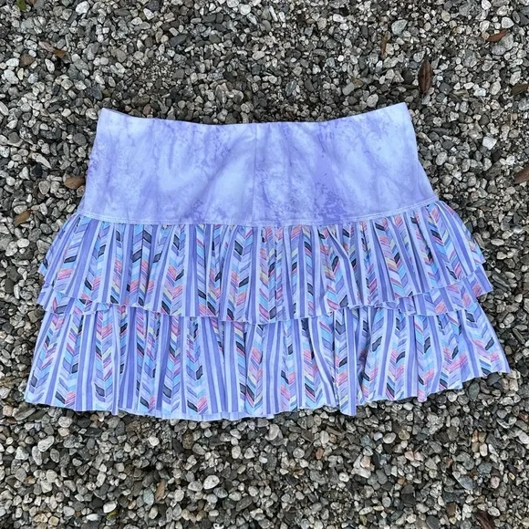 Lucky in Love "Purity" pleated and scallop-tiered skirt - size M - Picture 4 of 4